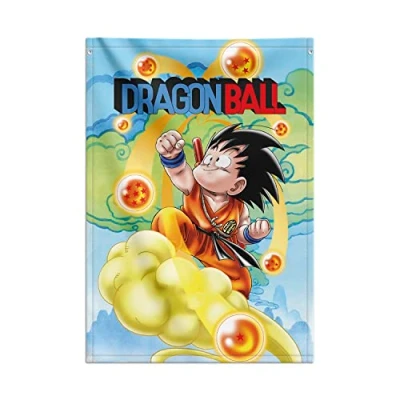 Image of Grupo Erik Dragon Ball Goku Decorative Flag 27.5 x 39.3 inches 70 100 cm Wall Tapestry Wallscroll Hanging scroll Poster Kakemono Decor