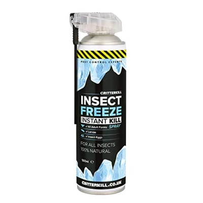Image of Critterkill Insect Freeze Spray INSTANT KILL Safe Natural Non Toxic Fast Killer DESTROYS EGGS 500ml