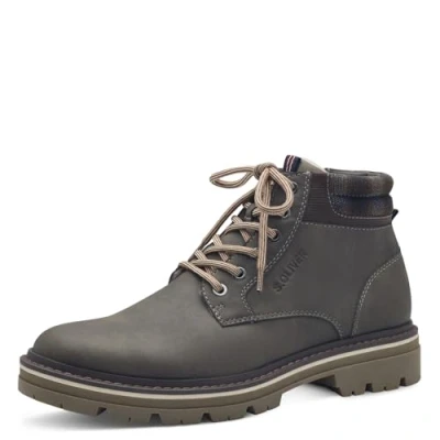 Image of s.Oliver Men&#039;s Wl Lace Boot 5 16235 43 Snow, Dark Taupe, 9.5 UK