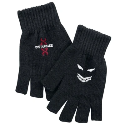 Image of Disturbed Reddna Fingerless Gloves Black