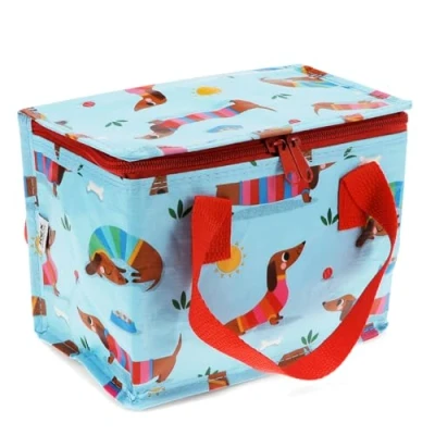 Image of Rex London Insulated Lunch Bag Sausage Dog (Blue)