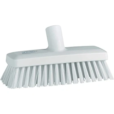 Image of Vikan Compact Wall/Deck Scrub Hard White