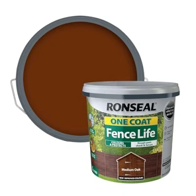 Image of Ronseal One Coat Fence Life Medium Oak 5L