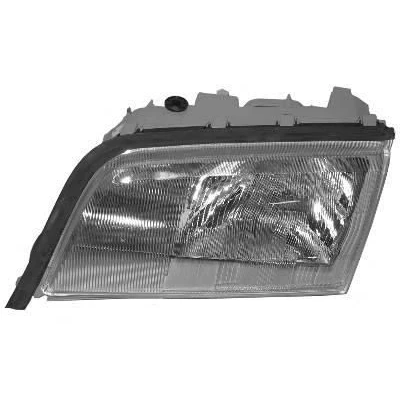 Image of 2028200261, 2028201261, A2028200261, A2028201261 Headlights VAN WEZEL 3030962 right H1/H1/H3 for hand traffic P14.5s