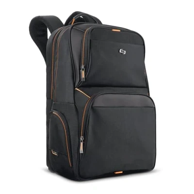Image of Solo New York UBN701 4 17.3 Inch Laptop Backpack, Black, 44.5 x 29.8 20.3cm, Everyday Backpack