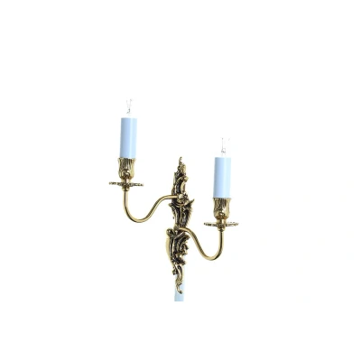 Image of Dauphine Polished Brass Candle Wall Lamp