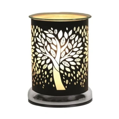 Image of Aroma Black Tree Of Life Cylinder Electric Wax Melt Warmer