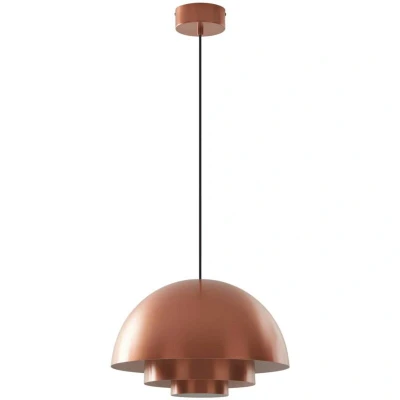 Image of Lucande Nymara LED pendant light, copper, aluminium, Ø 40 cm