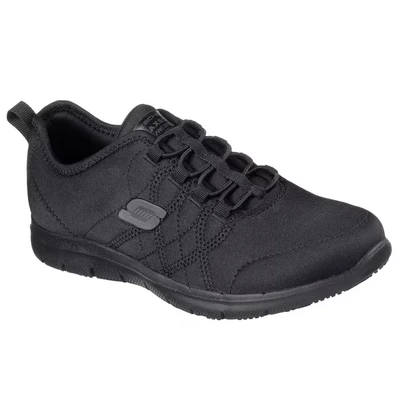 Image of Skechers Women&#039;s Ghenter Srelt Sneaker, Black, 8 UK