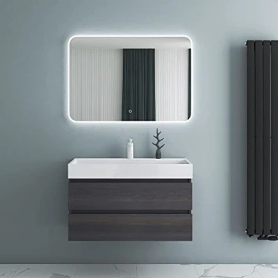 Image of Durovin Bathrooms Wall Mounted Illuminated LED Bathroom Mirror Touch Sensitive Switch And Anti Fog 1200 x 700mm