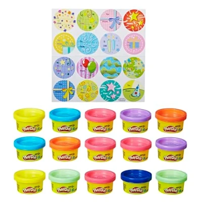 Image of Play doh Toy Party Bag Includes 15 Fun Size Dough Compound Cans Perfect Present