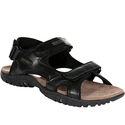 Image of Regatta Men s Haris Open Toe Sandals, Black 800, 6.5 UK