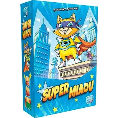 Image of Asmodee Space Cow Super Meow Board Game for Children from 6 Years Deckbuilding Initiation Travel Size Card Family Games 2 to 4 Players 15 min French Version