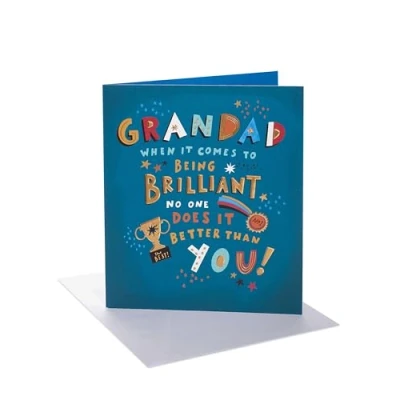 Image of UK Greetings Birthday Card for Grandad Brilliant Design