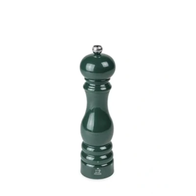 Image of PEUGEOT Paris u&#039;Select Pepper Mill 22 cm ParisRama Collection 6 Pre Defined Grinding Settings PEFC Certified Wood Made in France Forest Green Lacquered Colour