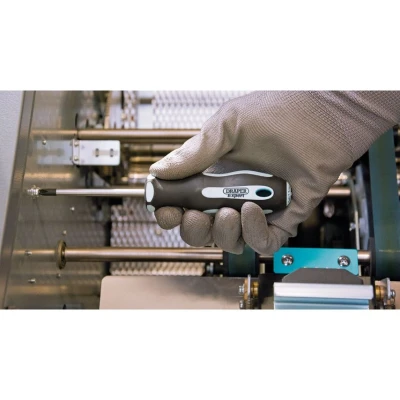 Image of Draper Cross Slot Soft Grip Screwdriver, No.2 x 100mm