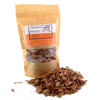 Image of AlcoFermBrew CHERRY WOOD CHIPS 100G Medium Toast Flavoring Wine, Beer, Moonshine for Homebrewing and Winemaking