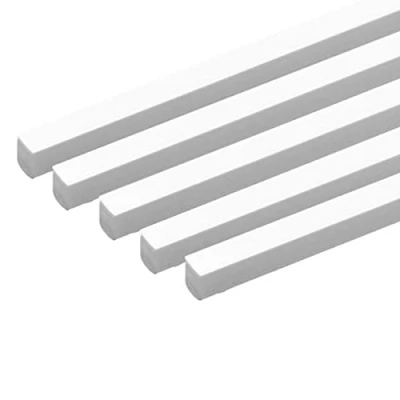 Image of PHasz 5 Pieces ABS Plastic Bars Rod Square length 500Mm, Solid Bar Side 1 5Mm Suitable for DIY Sand Table Model,Side 2mm