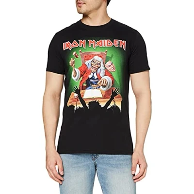 Image of Iron Maiden Men&#039;s Deaf Sentence Short Sleeve T Shirt, Black, XX Large