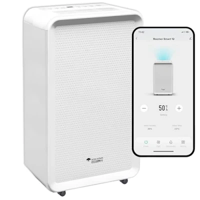Image of Dehumidifier for home MYCOND Roomer 12L/Day Smart dehumidifier, Quiet Operation ≤36dB, Wi Fi Control, 2L Water Tank, Ideal Home, Bedroom &amp; Basement