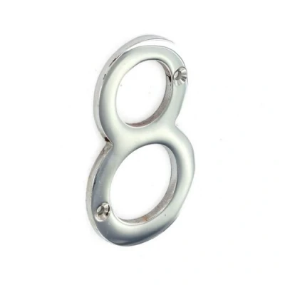 Image of SEC 75MM Numeral 8 Chrome S2968*
