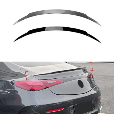 Image of Car Rear Spoiler for Mercedes Benz CLE Coupe C236 2024+, Trunk Wing Tail Boot Roof Spoilers Trim Lip Sticker Modification Accessories,B Carbon Fiber Look
