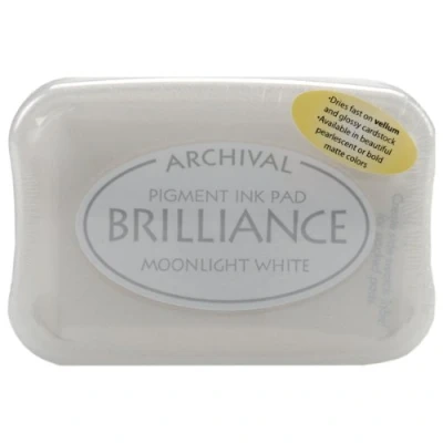 Image of Imagine Crafts Brilliance Pigment Ink Pad Moonlight White