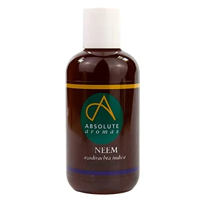 Image of Absolute Aromas Neem Oil 150ml Pure, Natural, Cold Pressed, Vegan and Cruelty Free Moisturising for Face, Hair Skin