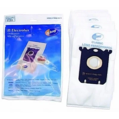 Image of Genuine Electrolux E201 S BAG Classic Replacement Synthetic Vacuum Cleaner Dust Bags x 4 Pack