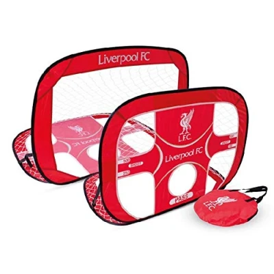 Image of Official Liverpool FC Pop Up 2 in 1 Target Flip Over Training Goal with Carry Bag