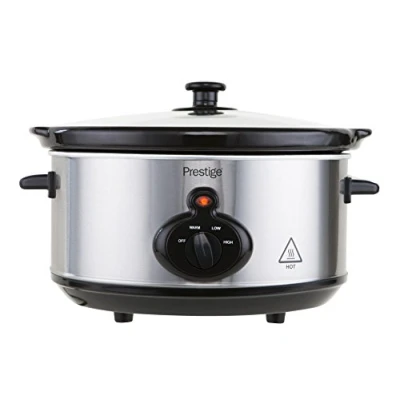 Image of Prestige Mechanical Slow Cooker, 3.5 Litre, Silver, Litre