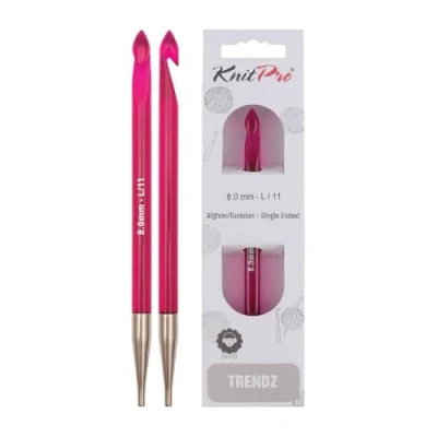 Image of KnitPro KP51356 Purple Wood Hook,8.00mm