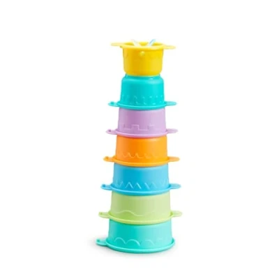 Image of Munchkin Connect A Cup Bath Toy Toys &amp; Baby for Boys and Girls Essentials Toddler Multi Coloured