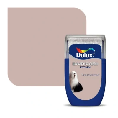 Image of Dulux Easycare Kitchen tester paint Pink Parchment 30ML