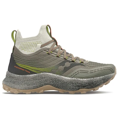 Image of Saucony Endorphin Trial Mid Runshield Mens Green Trainers Size UK 7.5