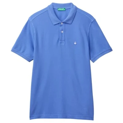 Image of United Colors of Benetton Men&#039;s Polo Shirt M/M 3089J3179, Blue, L