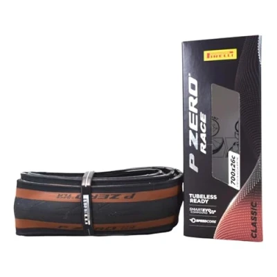 Image of Pirelli Unisex Adult P Zero Race TLR Classic Bicycle Tyre 26 622, Tan