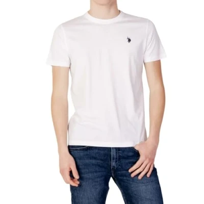 Image of U.S. Polo Assn. Men&#039;s Crew Neck Small Pony T Shirt, White, Medium
