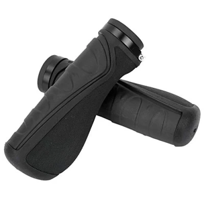 Image of VGEBY1 Bicycle Handle Grips, MTB Mountain Bike Motorcycle Grips Rubber Handlebar End for Accessory (black)