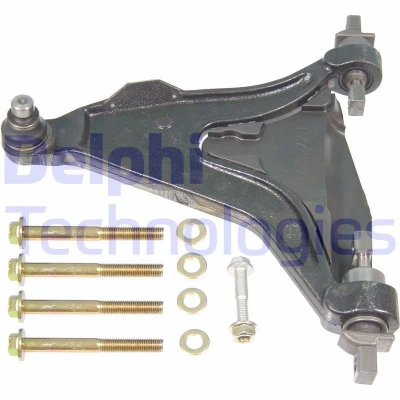 Image of 272273, 272336, 8628493, 8628497, 9140976 Suspension Arm DELPHI TC978 with ball joint Left, Lower Trailing Cast Steel VOLVO: V70 2