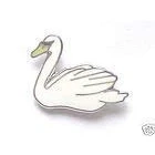 Image of SWAN QUEENS BIRD QUALITY HARD ENAMEL LAPEL PIN BADGE