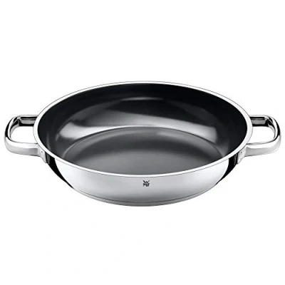 Image of WMF Durado 28 cm induction serving/frying pan, Cromargan stainless steel coated, ceramic coating, ovenproof, 38.5 x 6