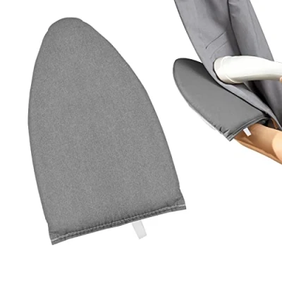 Image of Pinsheng Ironing Glove, Pad Hand Steamer Aid with a Heat resistant Surface, Mini Sleeve Board for Quick Ironing, Grey