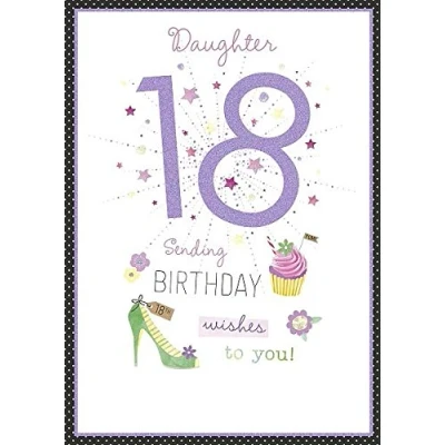 Image of Daughter 18th Happy Birthday Card By Wishing Well …