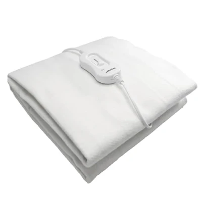 Image of Schallen Premium Comfort Electric Heated Blanket, Remote Control with 3 Heat Settings (Single, Cosy Polyester Blanket)
