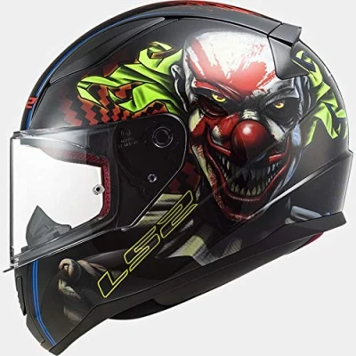 Image of LS2 rapid happy dreams Motorcycle Motorbike full face helmet Black S (55 56cm)