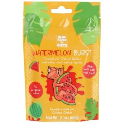 Image of Blue River Diets Complete Crested Gecko Food All Natural Made in the UK (60g, Watermelon Burst)