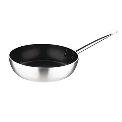 Image of Vogue FB695 Non Stick Teflon Aluminium Induction Platinum Plus Sauté Pan, 75mm x 280mm, Silver
