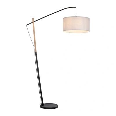 Image of JUST LIGHT. Green Sofie floor lamp with paper shade
