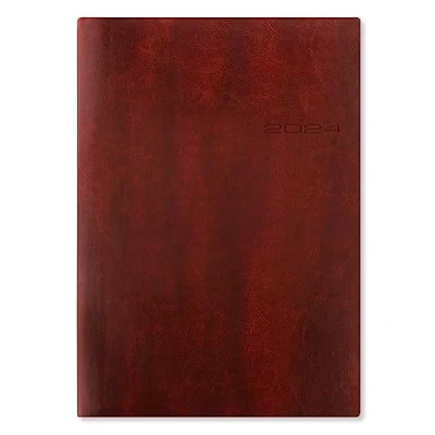 Image of Letts Lecassa 2024 A4 week to view diary brown